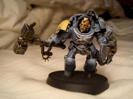 Wolf Guard Terminator with Thunderhammer and Stormshield by Ulfwerener