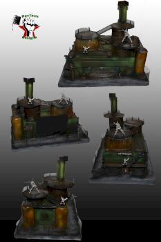 Necromunda terrain style factory by Starfog
