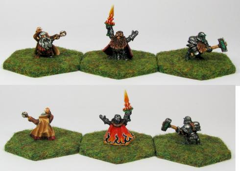 Demonworld 15 mm Dwarfen-Priests (1) by Postumus
