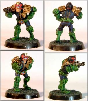 Old 2000AD Judge Dredd Miniature by Rab