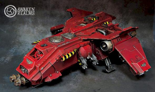 Blood Angels Fire Raptor Gunship by Awaken Realms