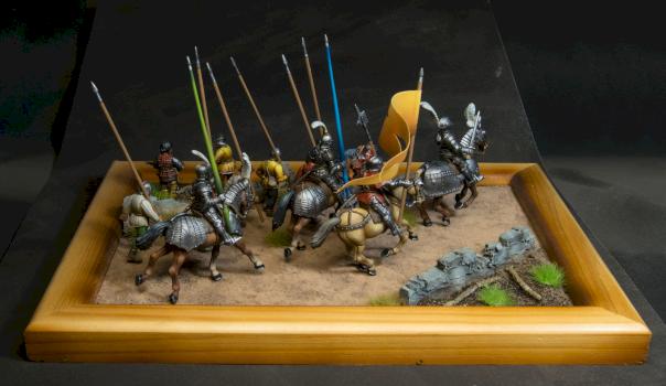 Medieval soldiers marching details by stalkerminsky