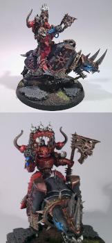 Chaos Space Marines Khorne Lord On Juggernout Conversion by Micz