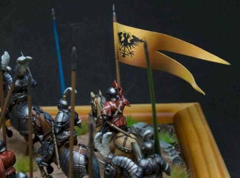Medieval soldiers marching details by stalkerminsky