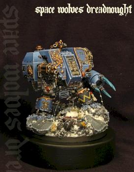 space wolves dreadnought by black dagger