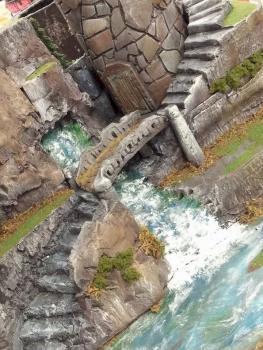 Foofighterubu Terrain Studio: Tower by the waterfall. by Foofighterubu