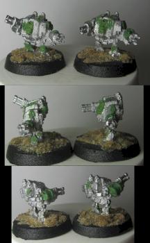 Epic Scale Nurgle Dreadnoughts conversion by Rerclusiarch