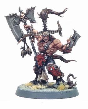 Khorne Bloodbound Exalted Deathbringer by Dante Miniatures