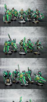 Necron Lychguard unit by Kenderus
