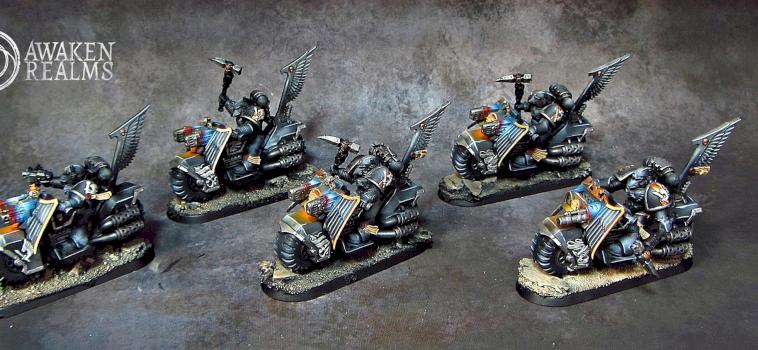 Dark Angels Ravenwing Black Knights by Awaken Realms