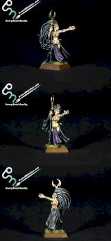 Dark Elf Sorceress by perfectminiaturecom