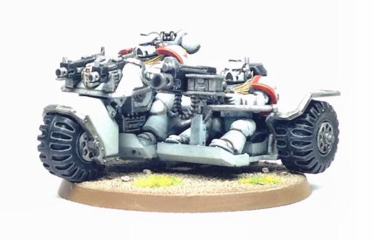 White Scars Space Marine Attack Bike by Dante Miniatures