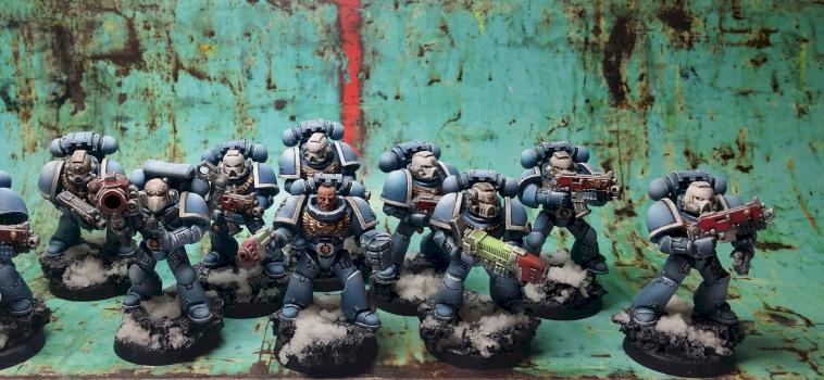 Space Marines Tactical Squad by inakue by inakue
