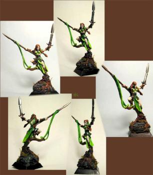Wood Elf Wardancer by ALizardInCrimson
