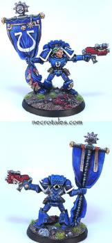 Skullz Limited Ultramarine Banner Bearer by EArkham