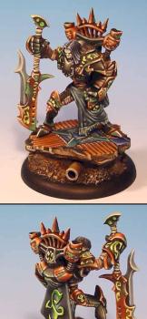 Warmachine Goreshade the Bastard and Deathwalker on sculpted bases by Wappellious