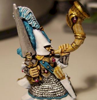 high elf standard bearer (w.i.p.) by Ganreld the Uniter