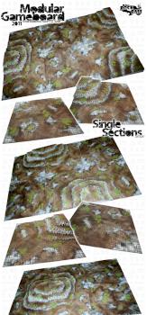 TOURNAMENT size MODULAR GAMEBOARD wargames scenery terrain gaming surface by studiolevel
