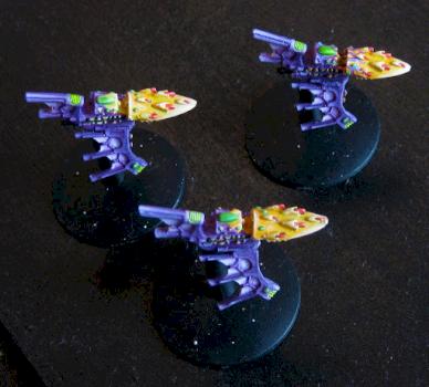 Battlefleet Gothic Corsair Eldar Nightshade Class Destroyers by horizon