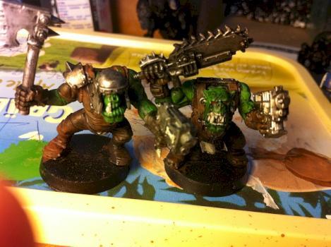 My first two Space orks ork boy by an25