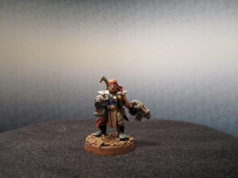 Necromunda gang leader by WithoutWarning