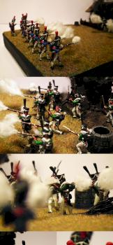 French and Russian Infantry Battle by osiskars