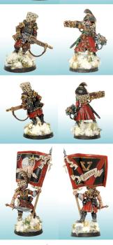 UK Golden Demon 2010 - Vostroyan Command Squad - Finalist by JamesTTravers