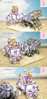 Persian General in 4 Horse Chariot DYM Painted by dygp2010