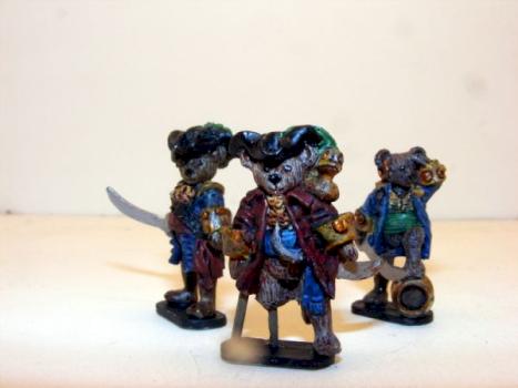 Eureka Pirate Teddy Bears by puddingwrestler