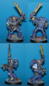 Veteran seargent of the Ultramarine chapter by Penchour