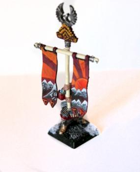 High Elf White Lion standard-bearer by alekseykorsten