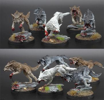 Fenrisian wolves by Rastafaritz