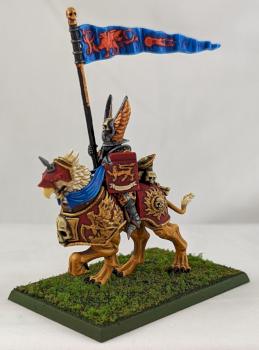 Warhammer The Empire Demigryph Knights standard bearer by the Goat