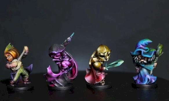 Toon Adventurers - Dungeons & Dragons (Bard, Rogue, Wizard, Paladin) by brushyourmini