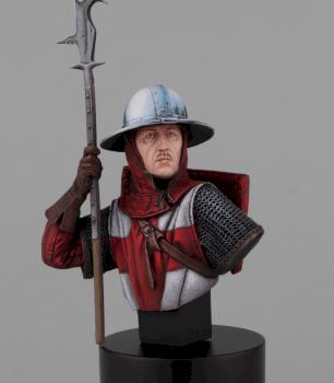 English Man at Arms, Creycy 1346. Earl of Warwick by Red Crane Miniatures