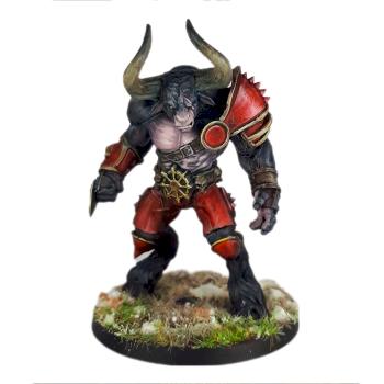 Grashnak Bloodhoof, Minotaur Star Player Blood Bowl by Pogo Miniatures