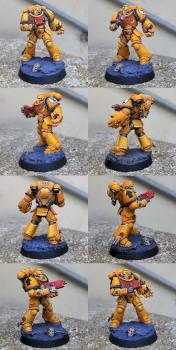 Imperial Fist assault Space Marine with Power-Fist ! by CerberusXt