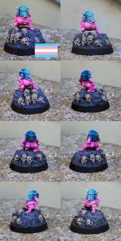 Trans pride Sassy Nurgling by CerberusXt