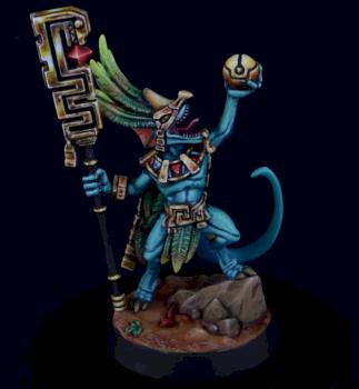 Skink Starpriest, Starblood Stalkers by Red Crane Miniatures