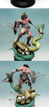 Conan and the great snake by RAFF