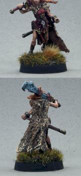 Talnyth, Female Elf Barbarian by CocoRohan