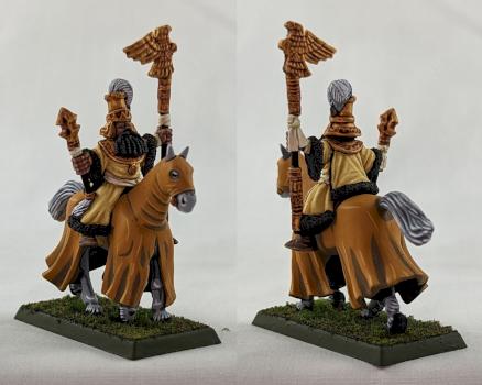 Warhammer The Empire Battle Wizard of the Golden order mounted by the Goat