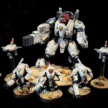 Tau Ghostkeel Battlesuit by FredPaints
