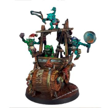 Snottling Pump Wagon Blood Bowl by Pogo Miniatures