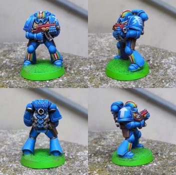2nd Edition Rainbow Warrior Space Marine by CerberusXt