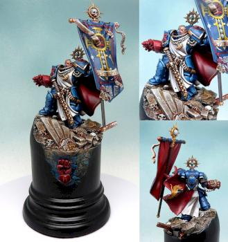 Crimson Fists standard bearer by RAFF