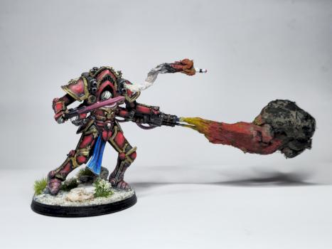 Adeptus Saroritas flamer by Taurunumac