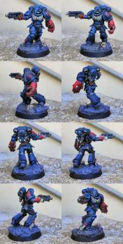 Crimson Fists Assault Space Marine by CerberusXt
