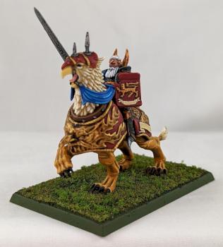 Warhammer The Empire Demigryph Knights champion by the Goat