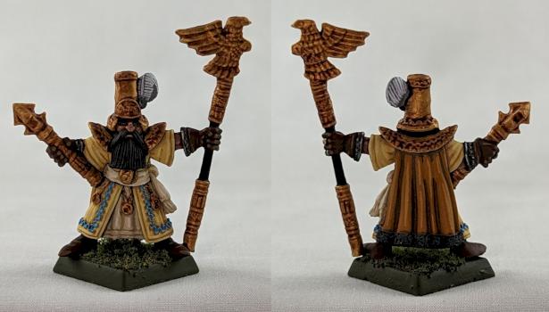 Warhammer The Empire Battle Wizard of the Golden order on foot by the Goat